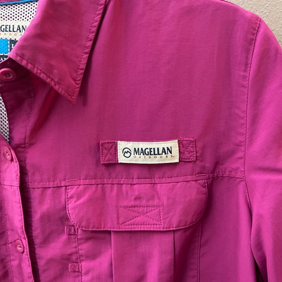 Magellan Ladies Fishing Shirt in Hard-to-Find Festival Fuschia - Picture 3 of 5
